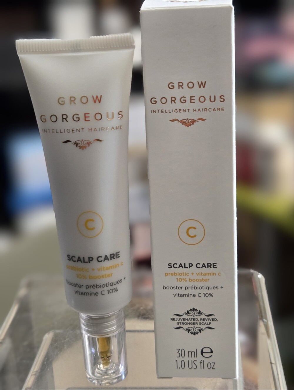Grow Gorgeous Scalp Care with Vitamin C - White & Gold